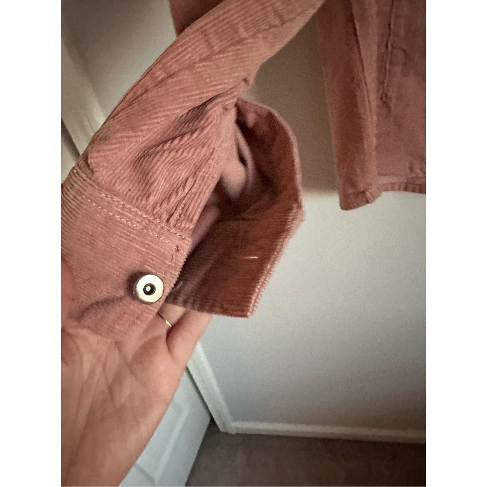 BRAVE SOUL Blake Shirt Jacket In Cord-pink M - Picture 8 of 11